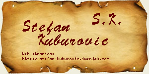 Stefan Kuburović vizit kartica
